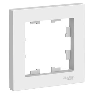 Рамка 1 пост серии Atlas Design от Schneider Electric, цвет белый