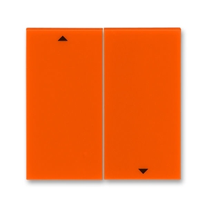 Выключатель жалюзи клавишный серии Levit от ABB, цвет оранжевый
