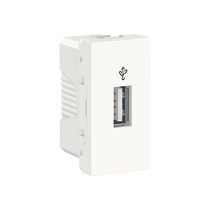 Розетка USB одинарная серии Unica New Studio modular от Schneider Electric, цвет белый