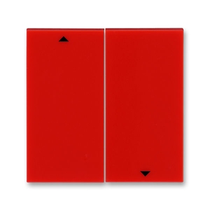 Выключатель жалюзи клавишный серии Levit от ABB, цвет красный
