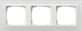 Gira 0213 334 Установочная рамка Gira Event Opaque Белый с промежуточной рамкой белого глянцевого цвета
