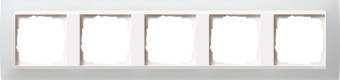 Gira 0215 334 Установочная рамка Gira Event Opaque Белый с промежуточной рамкой белого глянцевого цвета