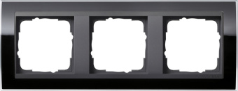 Gira 0213 738 Установочная рамка Gira Event Clear Черный с промежуточной рамкой антрацитового цвета