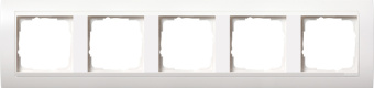 Gira 0215 327 Установочная рамка Gira Event Белый матовый с промежуточной рамкой белого глянцевого цвета