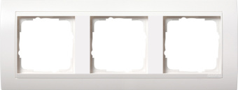 Gira 0213 327 Установочная рамка Gira Event Белый матовый с промежуточной рамкой белого глянцевого цвета