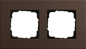 Gira 0212 223 Установочная рамка Gira Esprit Linoleum-Multiplex темно-коричневый