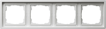 Gira 0214 112 Установочная рамка Gira F100 Белый глянцевый