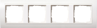 Gira 0214 327 Установочная рамка Gira Event Белый матовый с промежуточной рамкой белого глянцевого цвета