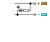 280-564/281-483 3-проводные клеммы питания датчика; зеленый светодиод; для датчиков PNP-переключения (положительного); Подвод питания на стороне датчика; с цветн. отверст. для ввода проводников; 2,5 мм2; CAGE CLAMP